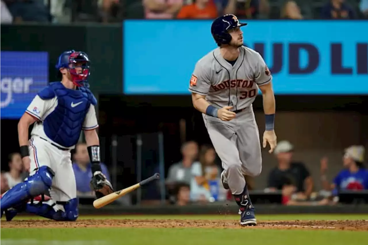 Tucker goes deep as Astros rally in 8th to beat Rangers 4-3