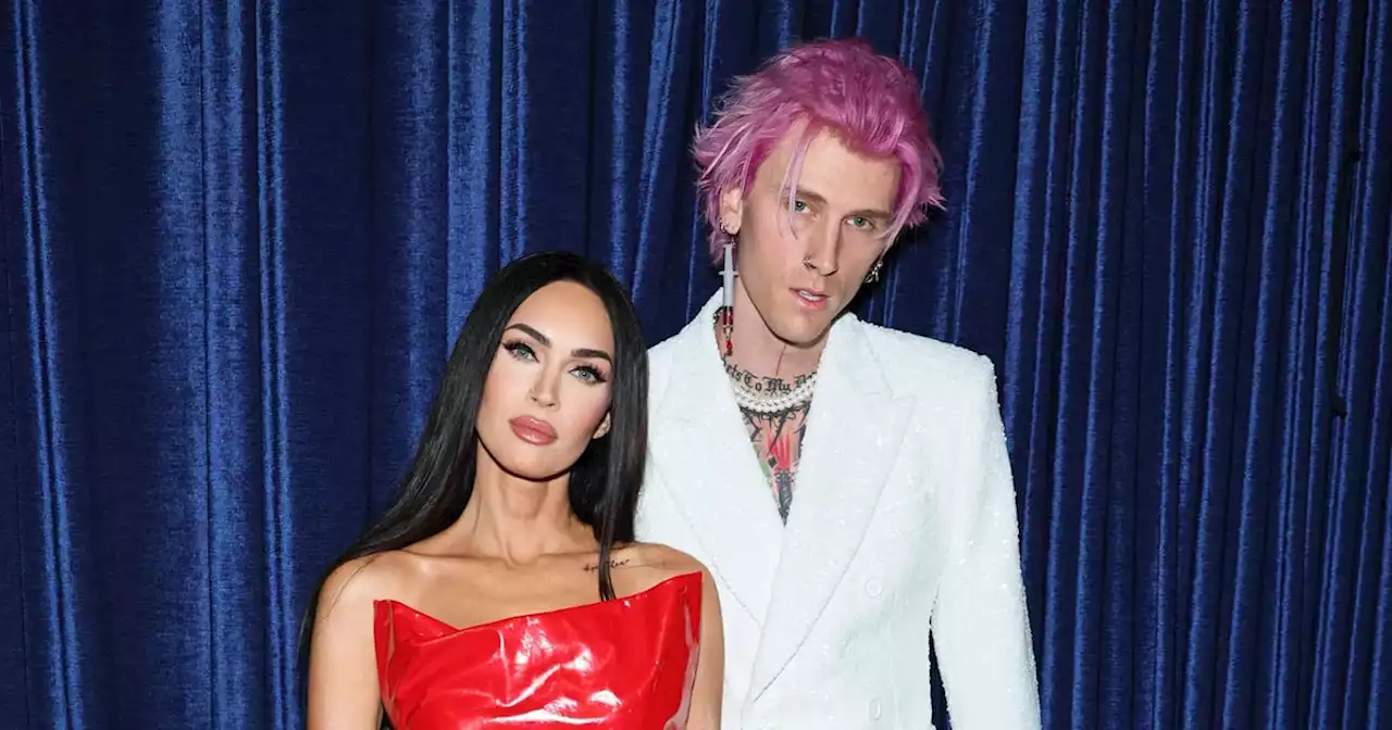 Megan Fox's Red Latex Dress Is the Perfect Match for MGK's Fake-Blood Earring