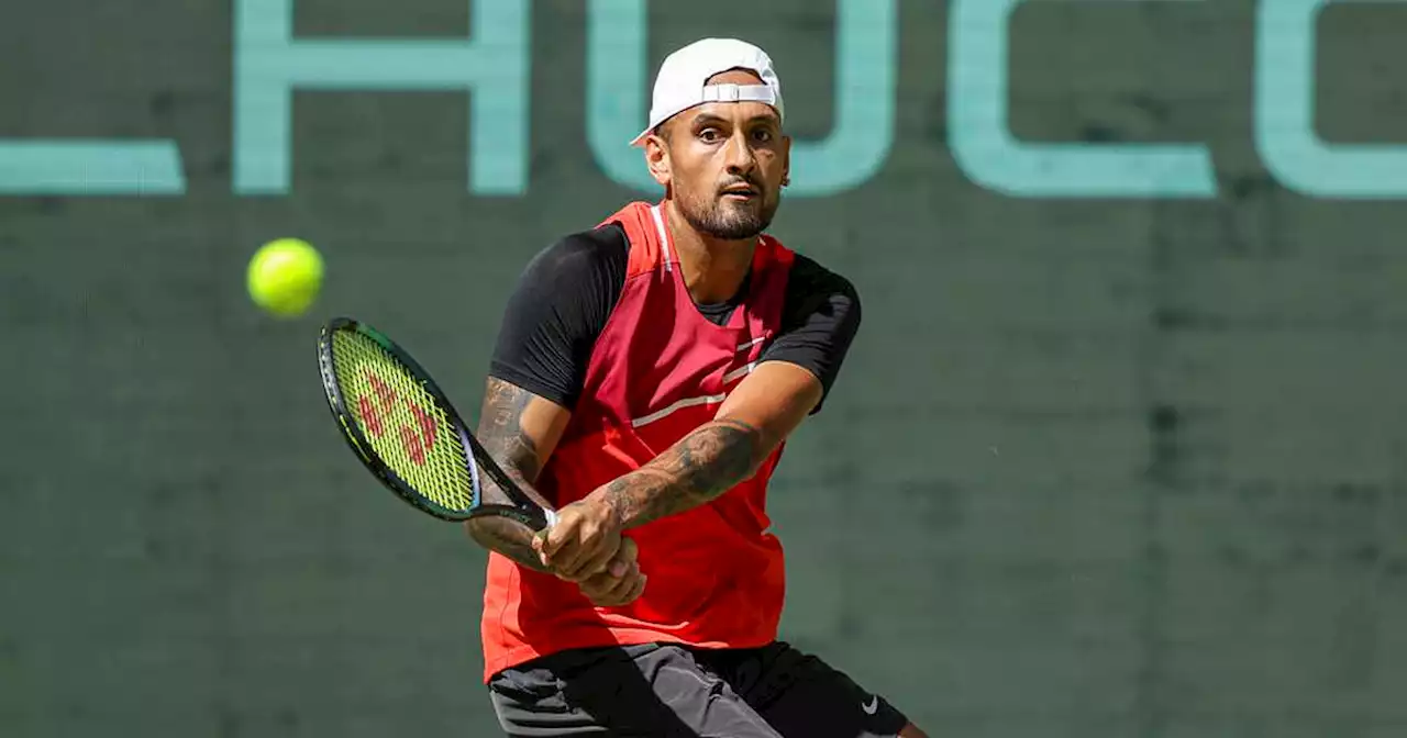 Tennis: Nick Kyrgios pflegt in Halle mal wieder sein Bad-Boy-Image