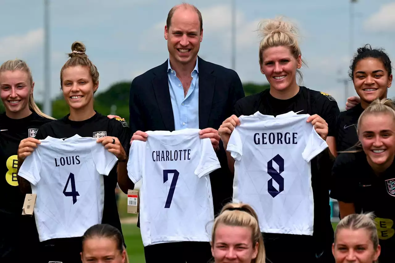 Prince William says daughter Charlotte is a ‘budding star’ to England footballers