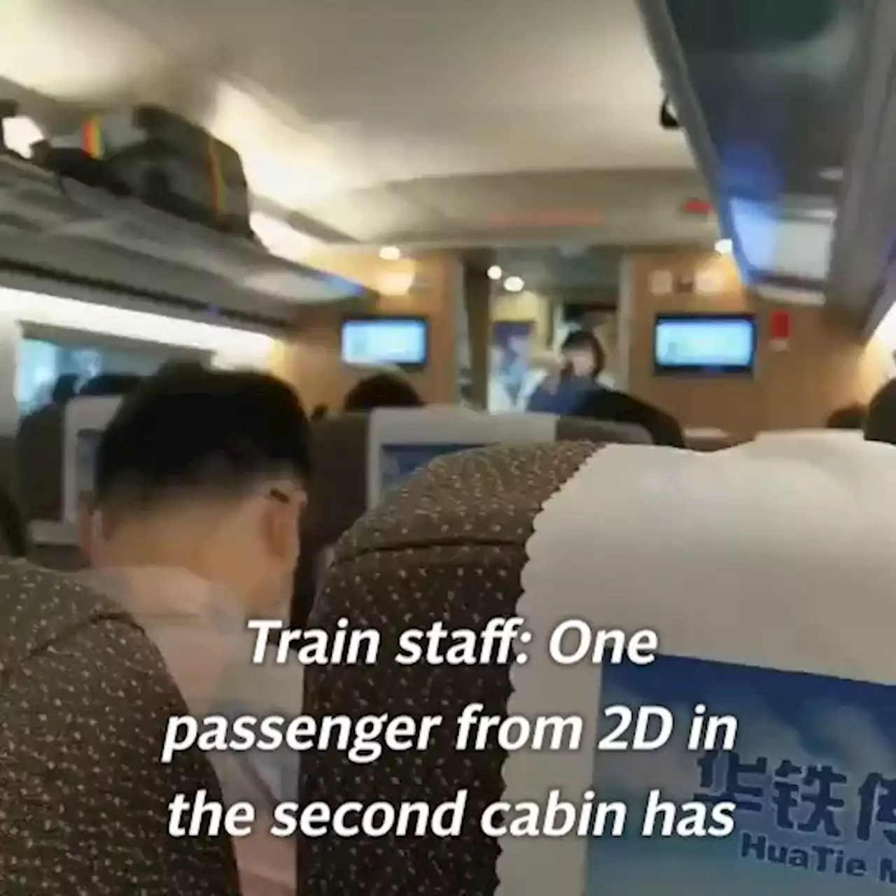 'Hurry up and get off': Positive Covid case on Shanghai train forces passengers off the carriage