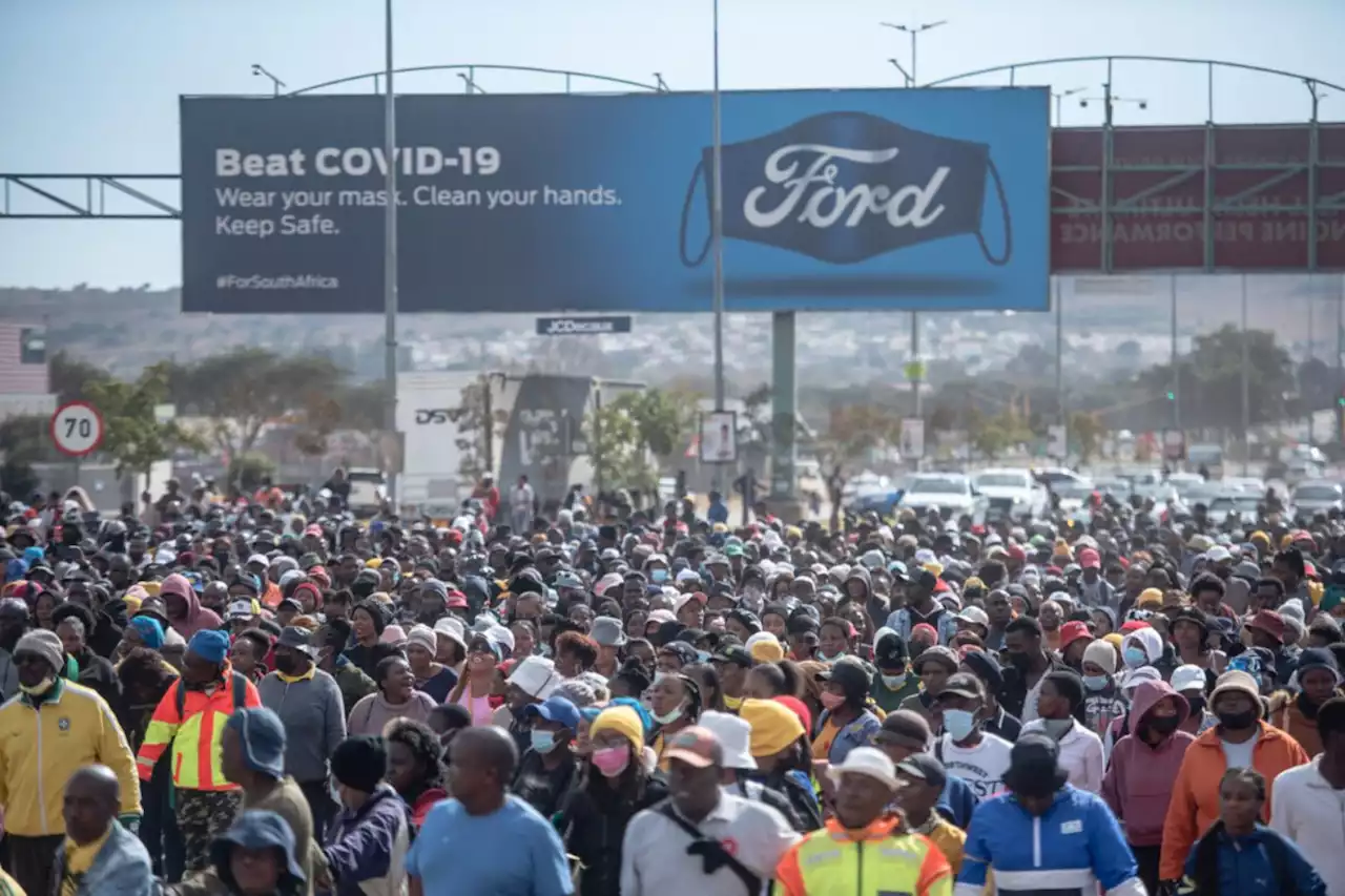 WATCH: Youth march to Ford Motor Company in Tshwane to demand jobs | The Citizen