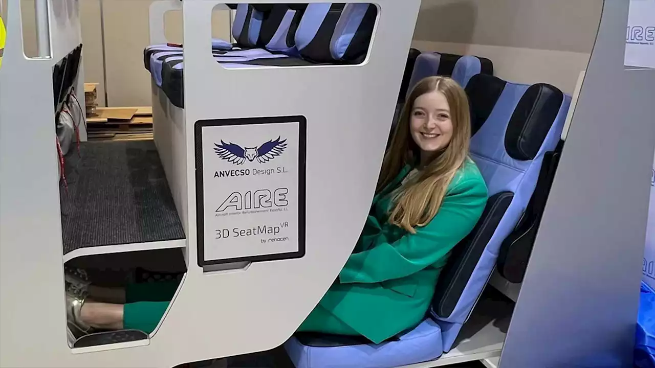 What it might be like to travel on a double-decker airplane seat