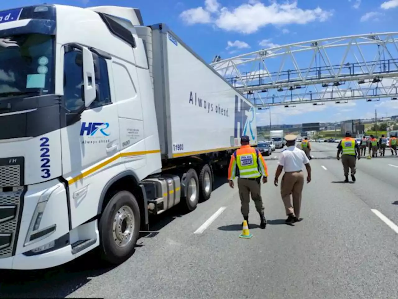 Truckers close major highway in South Africa