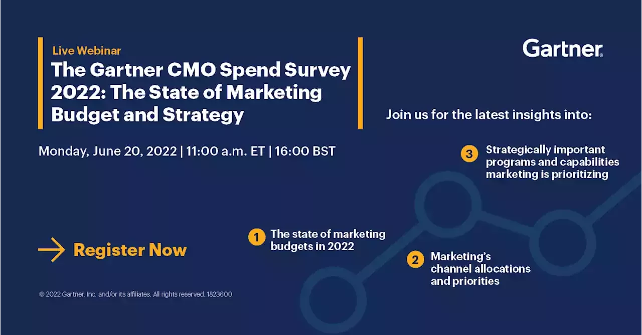 The Gartner CMO Spend Survey 2022 The State of Marketing Budget and