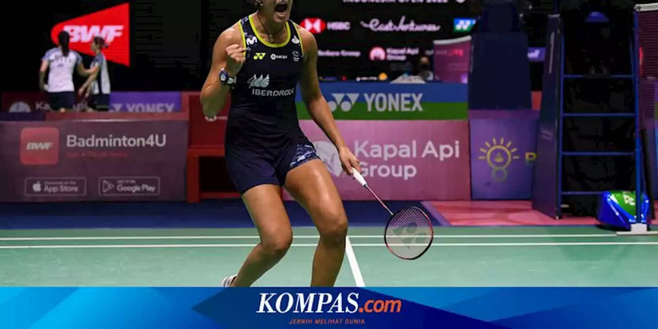 Hasil Indonesia Open 2022: Dikejutkan Non-unggulan, Juara Olimpiade 2016 Carolina Marin Gugur