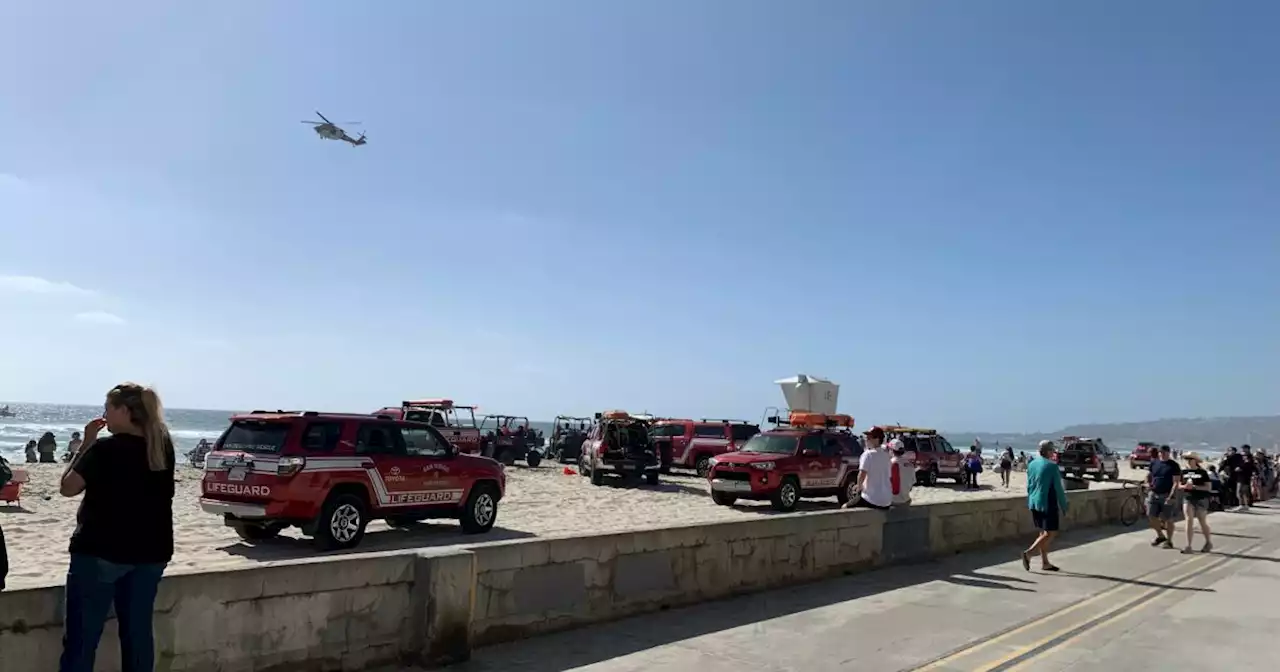 Rescue crews look for missing swimmer off Mission Beach