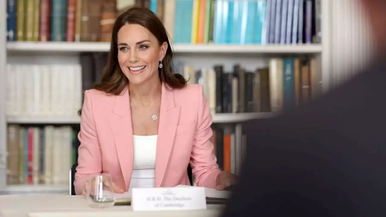 Kate Middleton Channeled Elle Woods in a Pink Pantsuit