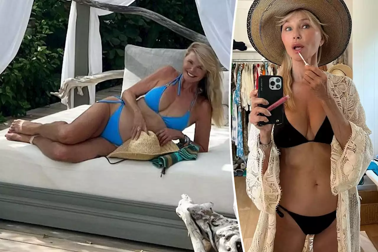 Christie Brinkley, 68, shows off her toned physique in a tiny bikini