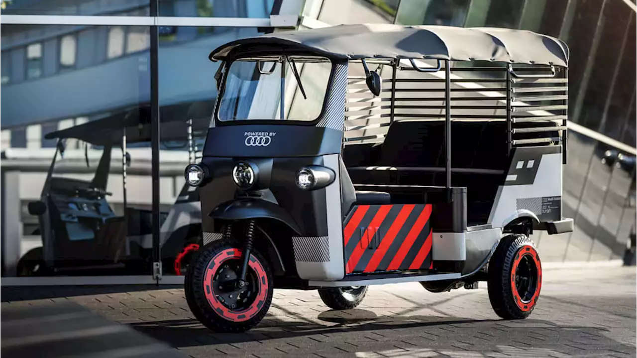 Audi E-Tron batteries power this rickshaw