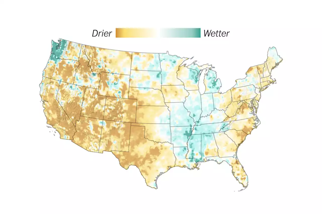 These maps illustrate the seriousness of the western drought