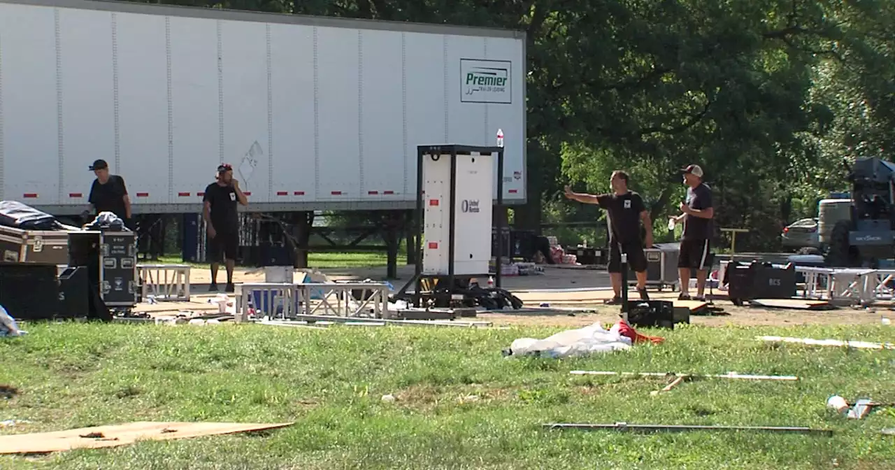 Residents near Garfield Park show concern after music festival leaves trash, tire marks behind