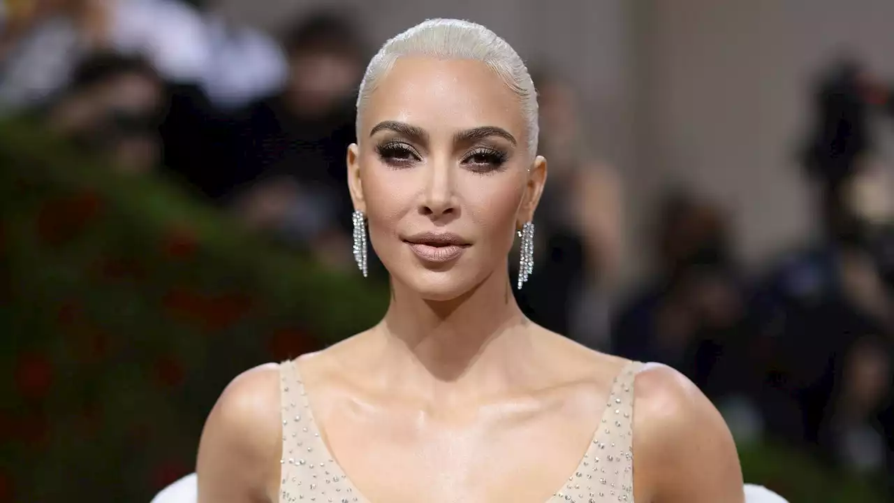 Kim Kardashian Bleached Her Eyebrows to Model Her New Lingerie Collection