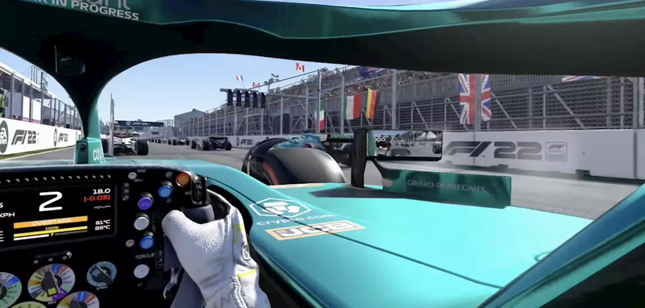 F1 2022 game: watch new VR gameplay