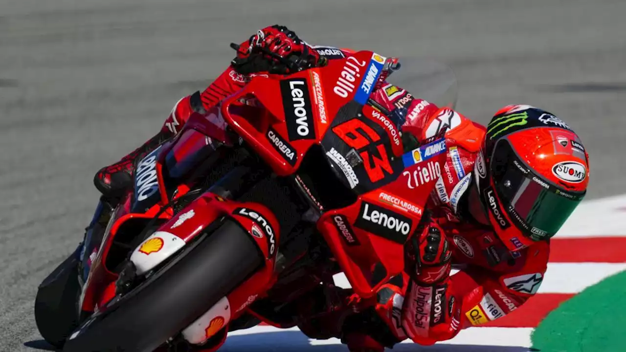 MotoGP FP2 Sachsenring Bagnaia vola, poi Marini: è tripletta Ducati. 7° Quartararo