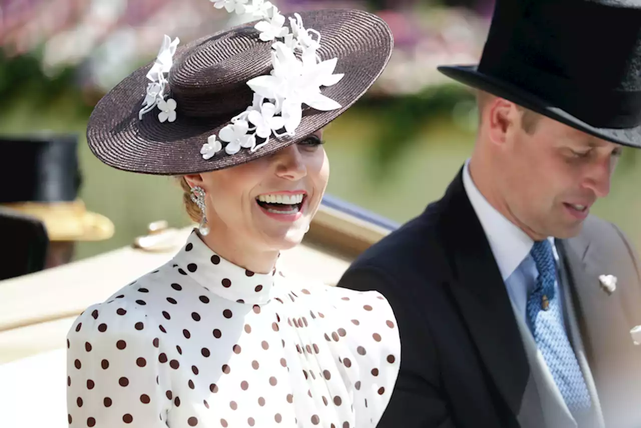 Kate Middleton Channels Princess Diana In Chic Polka Dots At Royal Ascot