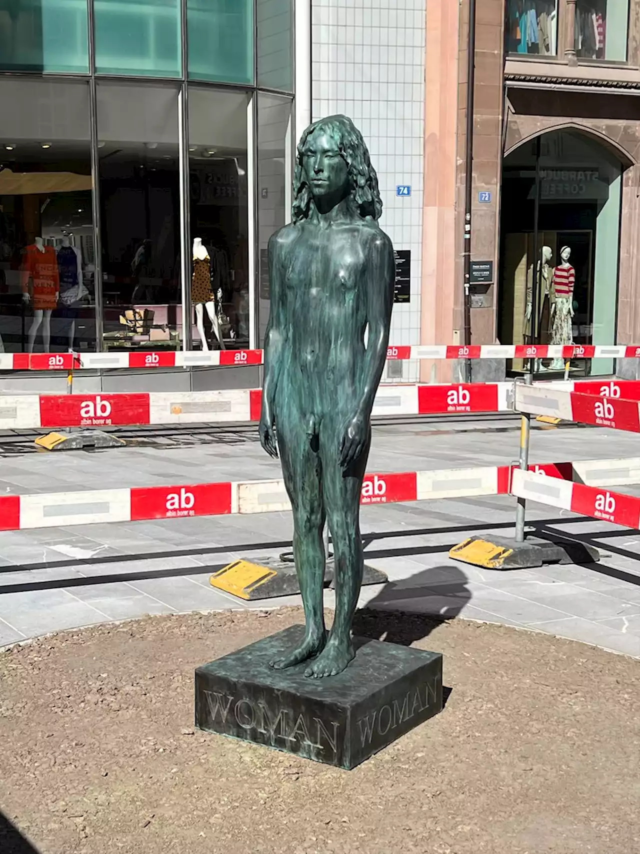 The artist behind the first known public sculpture of a nude trans body