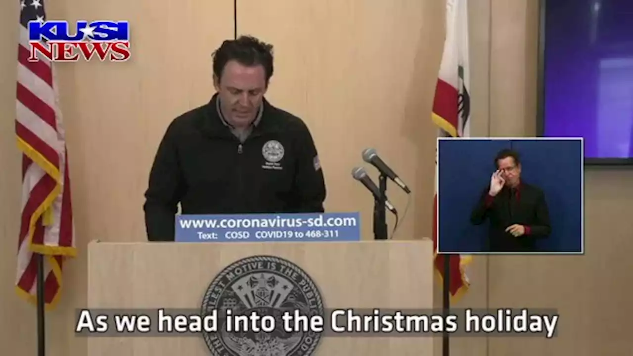 Supervisor Fletcher paints dire picture of San Diego's COVID situation before Christmas -