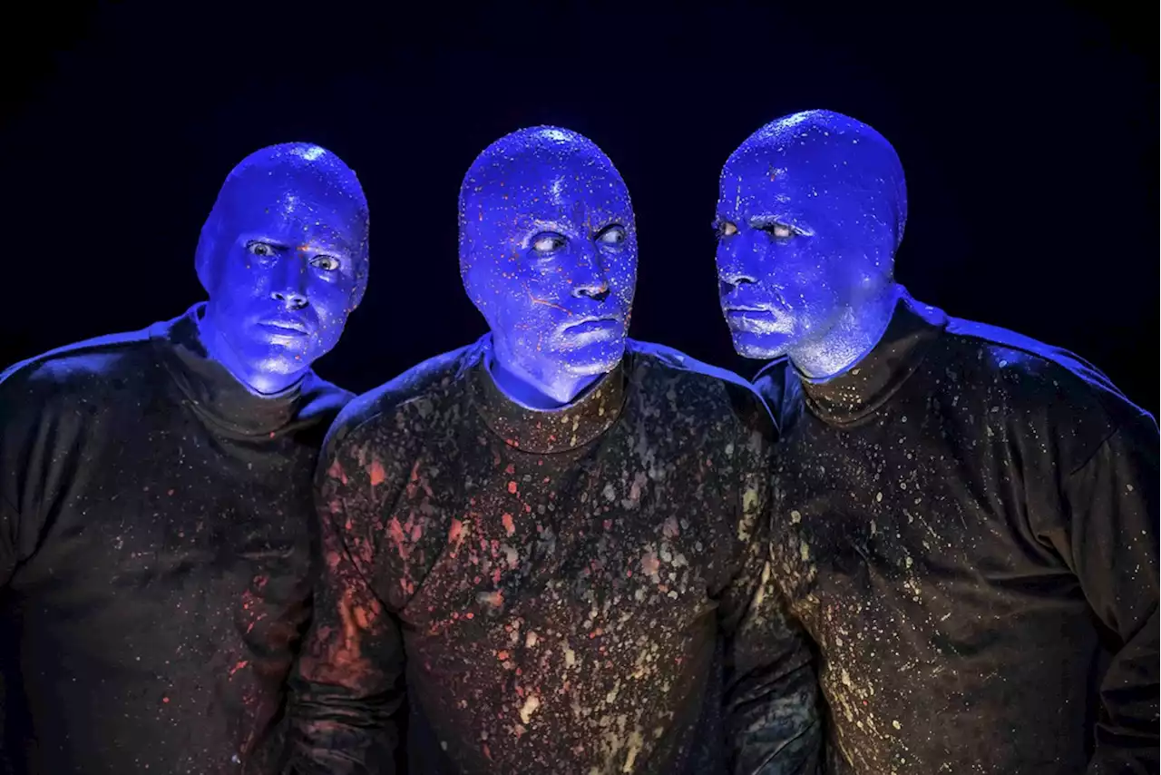 Blue Man Group will bang it out at San Antonio's Tobin Center this weekend