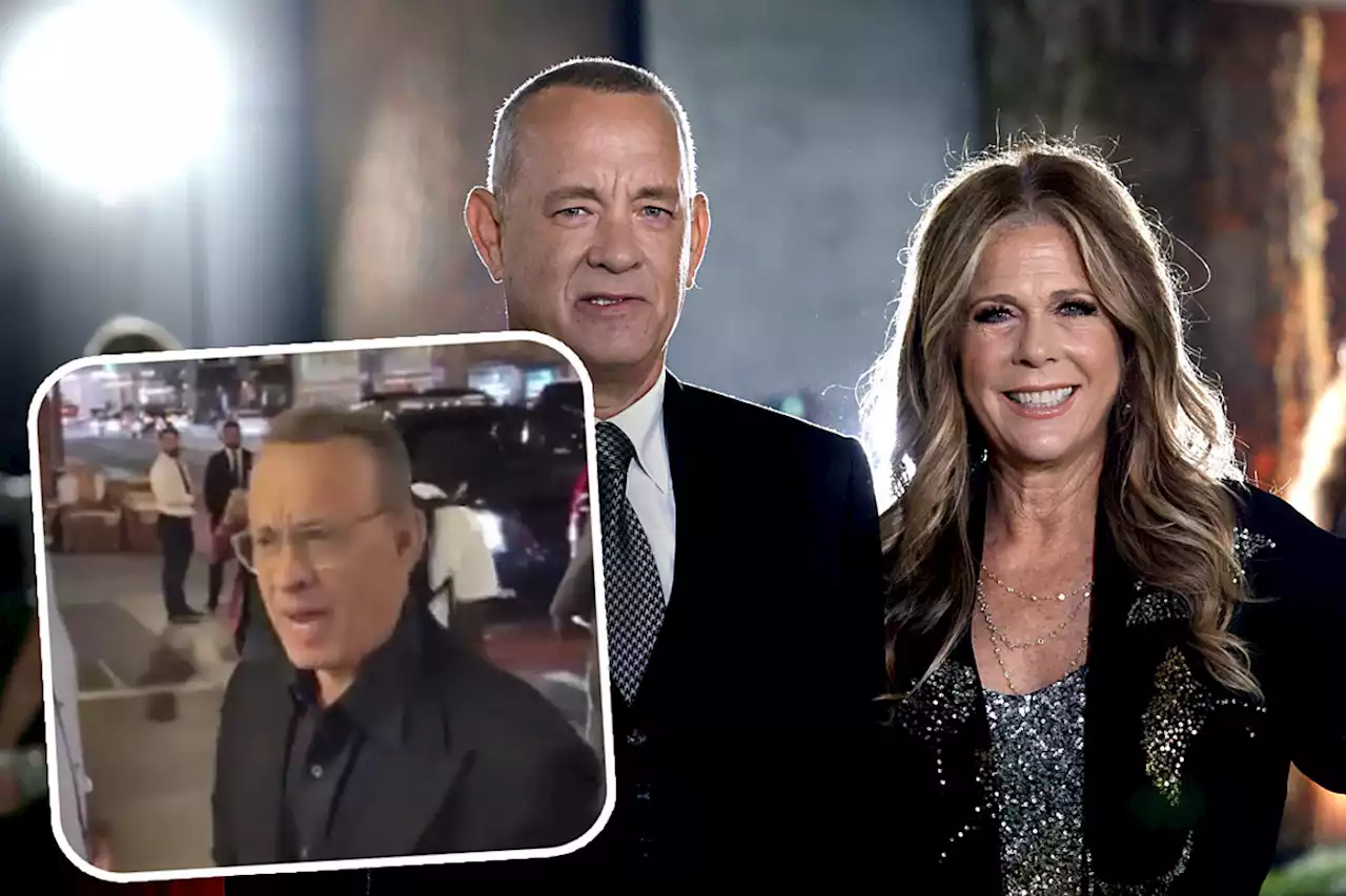 WATCH: Tom Hanks Unloads on Aggressive Fan Who Trips Wife Rita Wilson