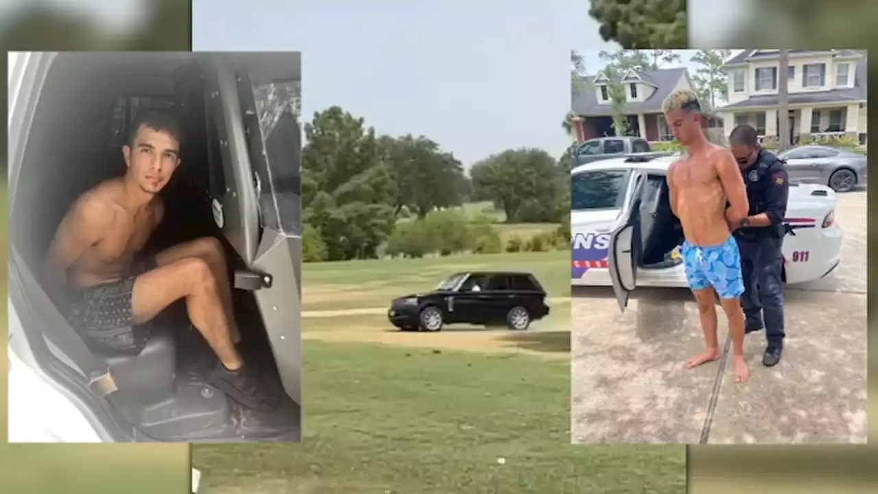 Texas police chase: Range Rover suspects arrested in swim trunks after blowing through golf course