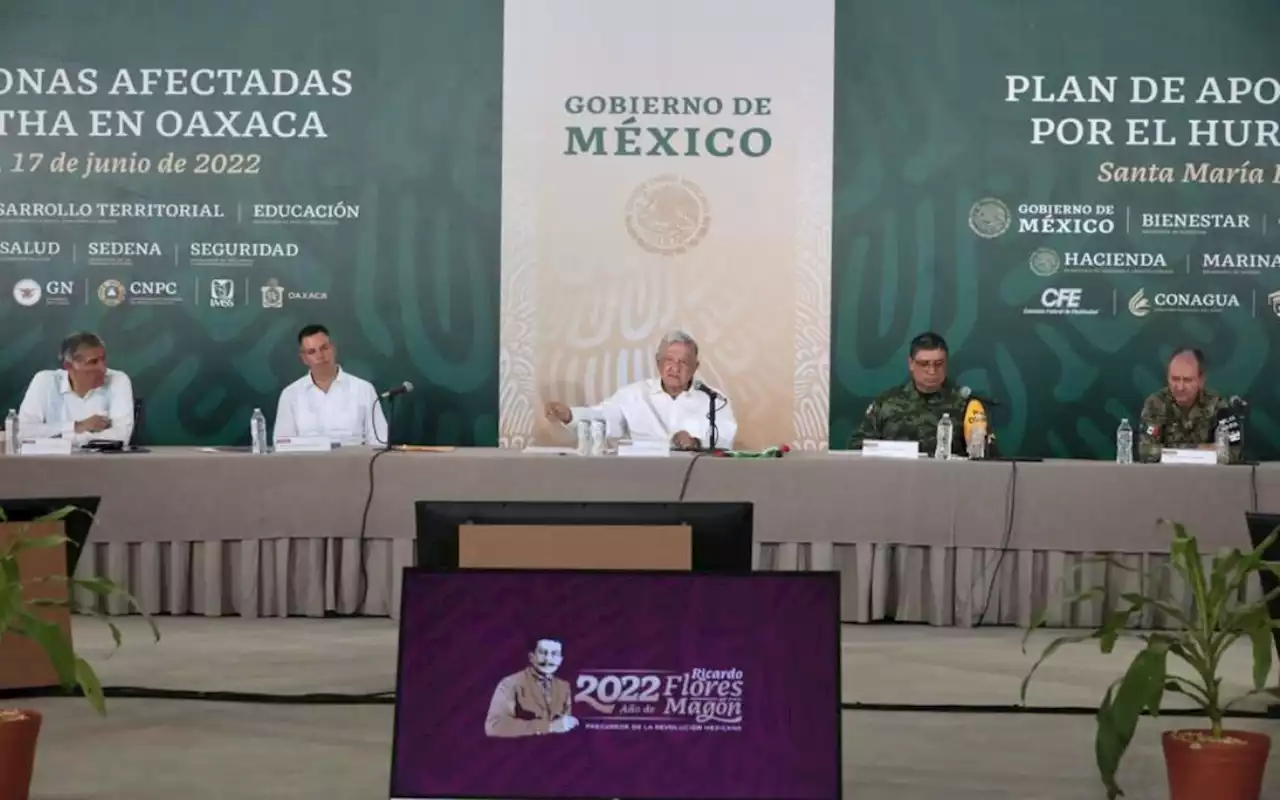 Presenta AMLO plan de apoyo por Agatha; destinará más de 6 mil mdp