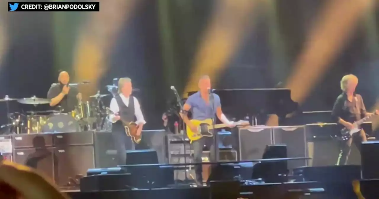 Bruce Springsteen, Jon Bon Jovi join Paul McCartney at MetLife Stadium concert