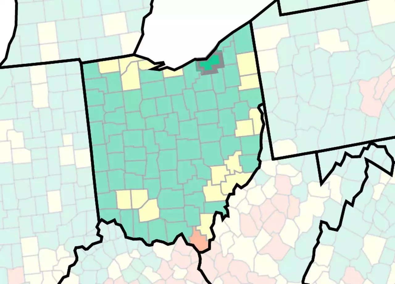 Cuyahoga County joins most of Ohio counties in green designation for low COVID-19 transmission