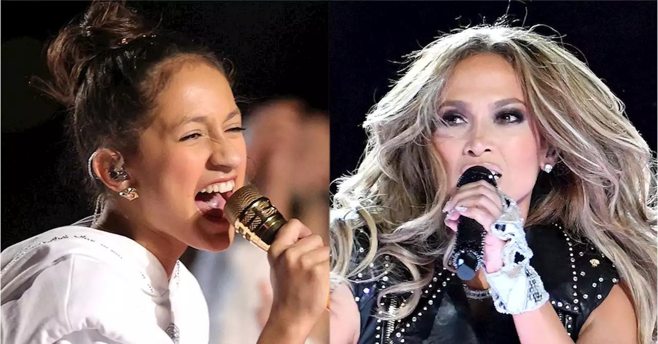 Let’s Get Loud for Jennifer Lopez and 14-Year-Old Emme’s Performance at L.A. Dodgers Foundation Gala - E! Online