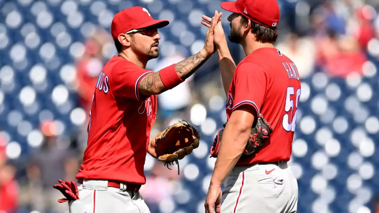 Phillies beat Nats 5-3 in DH opener for 13th win in 15 games