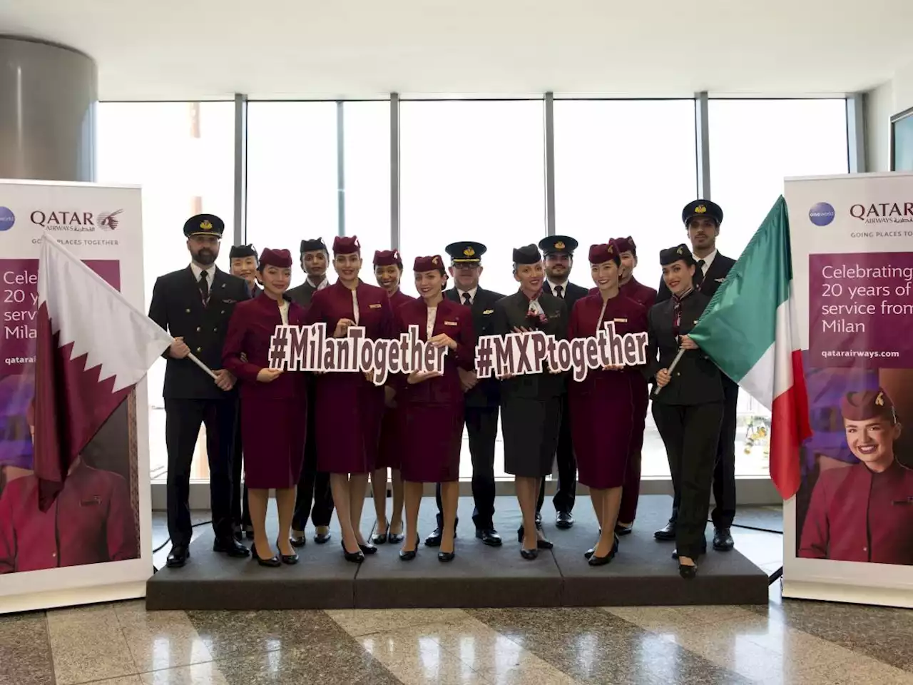 Qatar Airways celebra con Sea 20 anni di voli a Malpensa