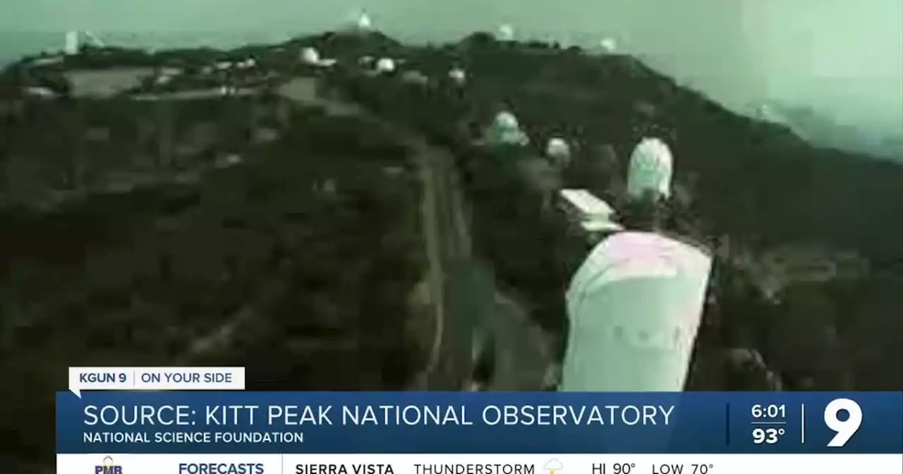 Contreras Fire moves through Kitt Peak Observatory