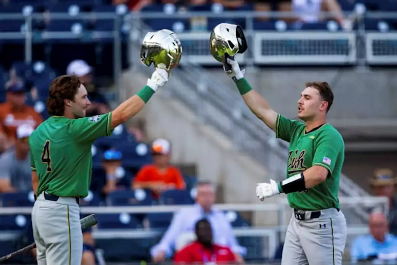 Notre Dame holds down Texas offense, wins CWS opener 7-3