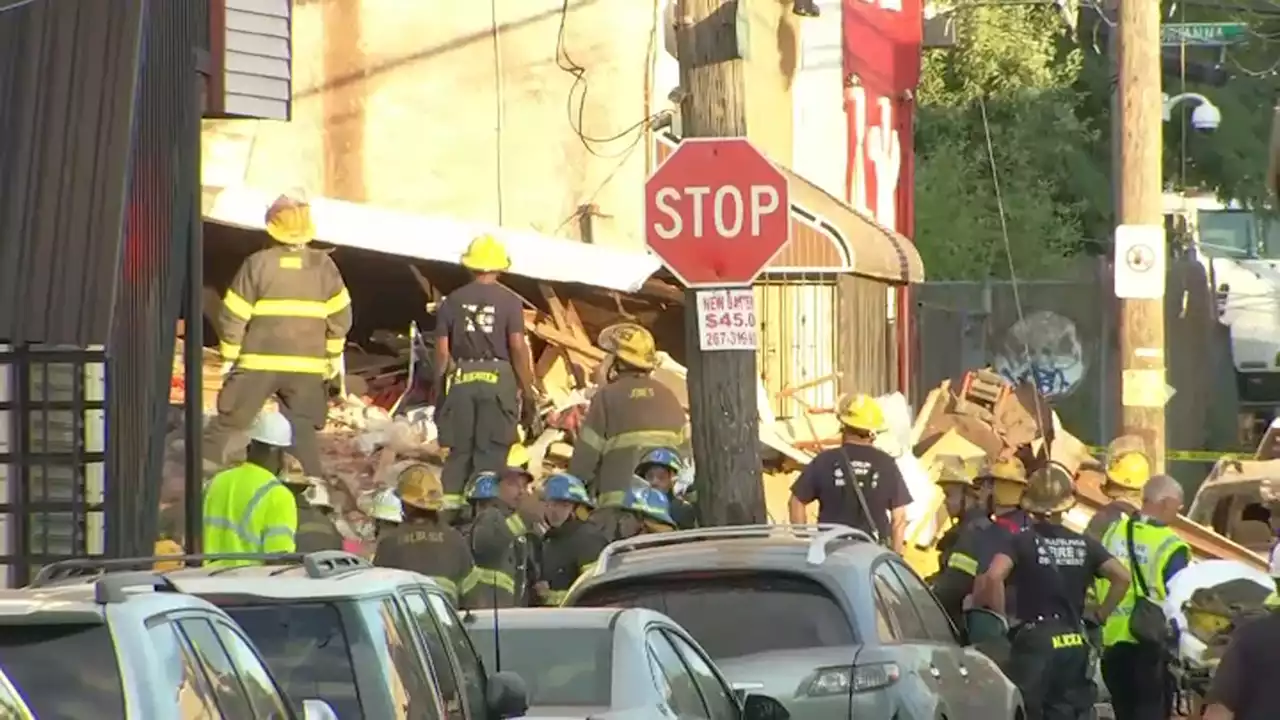 Firefighters Trapped After Building Collapses in Philadelphia