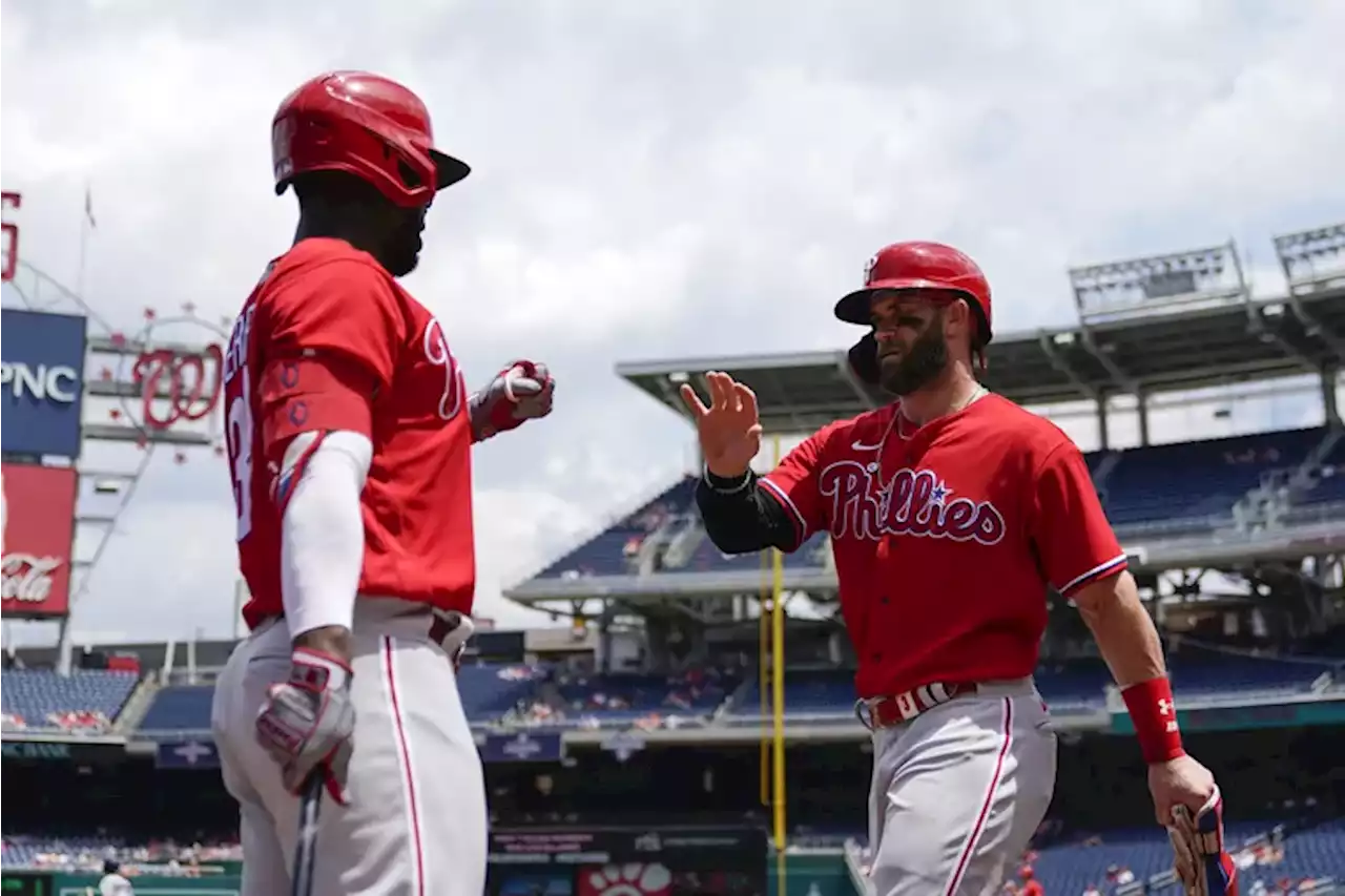 Phillies hold off Nationals, 5-3, for third straight win