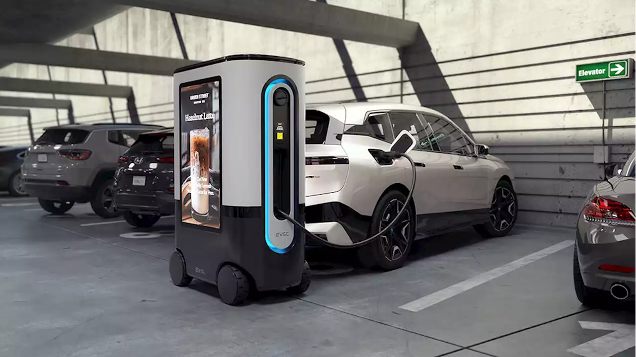 Meet Ziggy, the Mobile Robot That Will Charge Your EV While You Shop