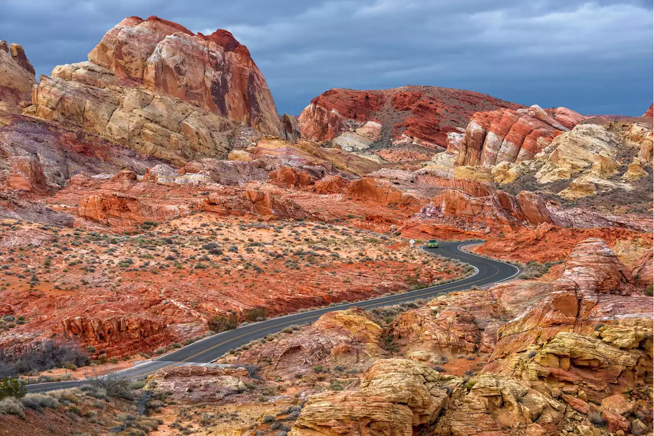 The state park near Vegas that looks like Joshua Tree ate acid and went to hell