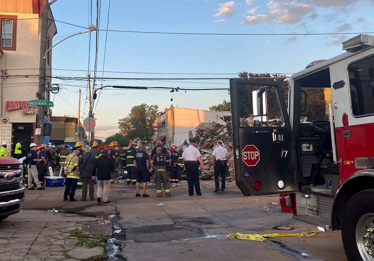 A Philadelphia firefighter died in a building that caught fire and collapsed