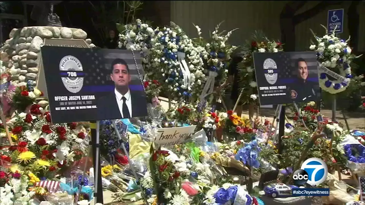 Slain El Monte police officers to be honored at candlelight vigil Saturday