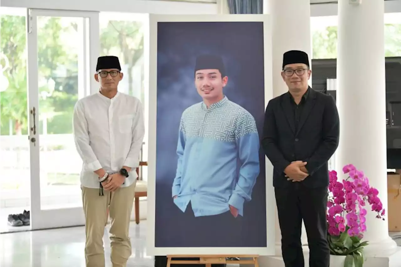 Menparekraf Sandiaga Uno takziah ke Ridwan Kamil