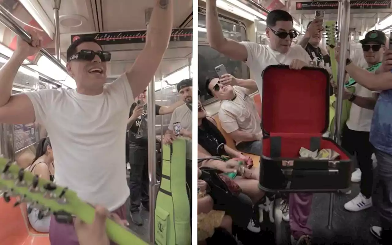 Grupo Firme sorprende a fans y canta en el metro de NY: 'Esto era lo que hacíamos antes' | Video