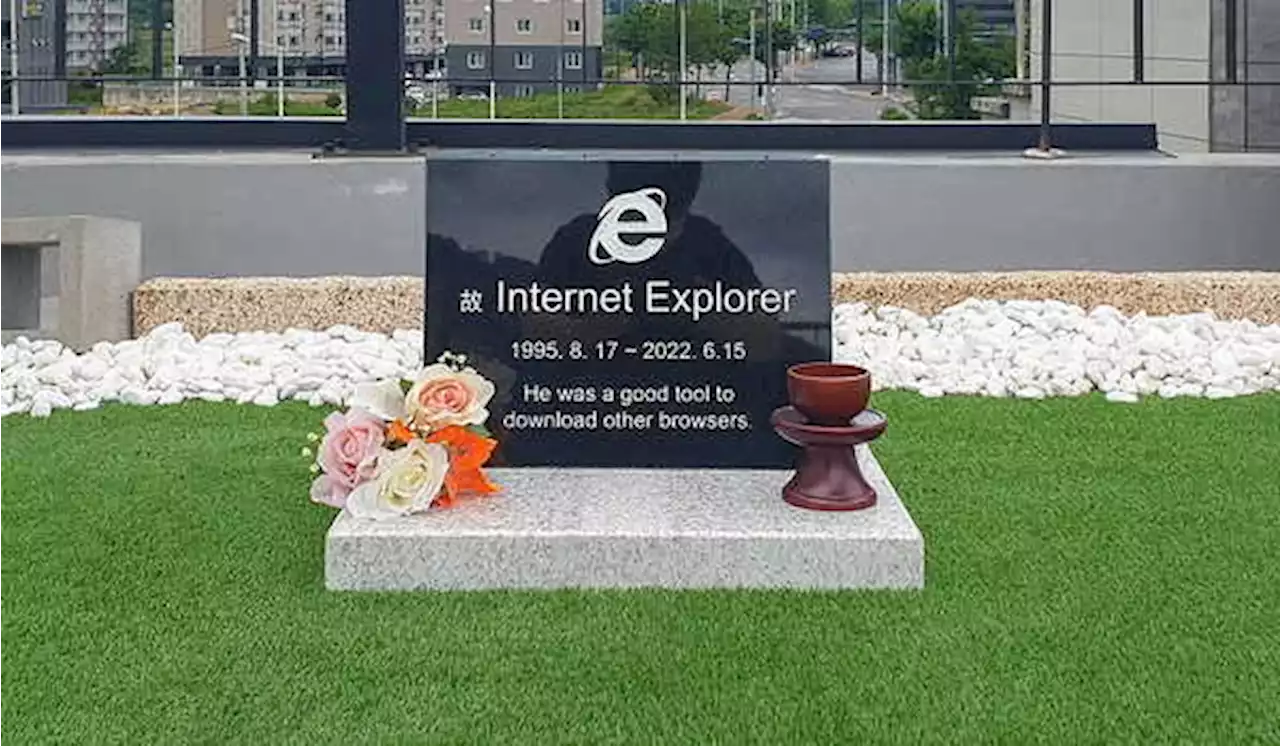 Viral, Batu Nisan Internet Explorer di Korea Selatan