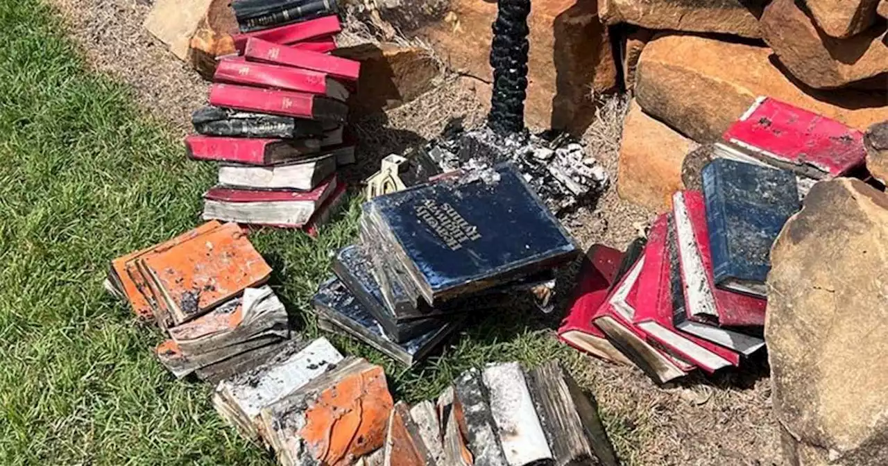 Historic Wise County church burns down, leaving just bibles and a cross