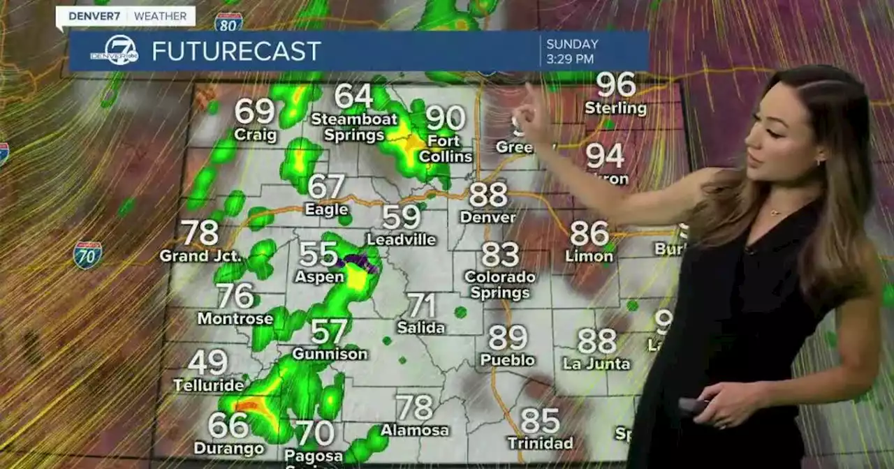 Scattered afternoon storms and showers Sunday