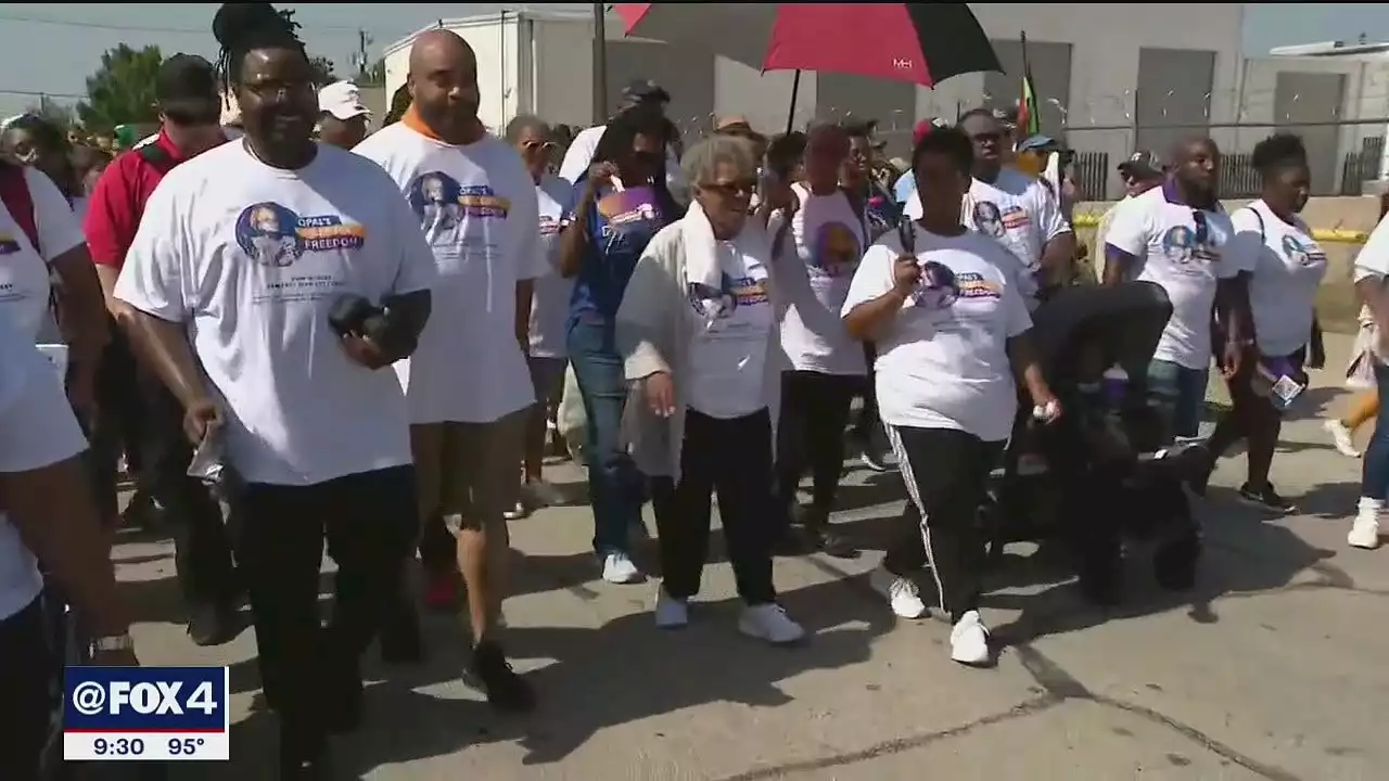 Hundreds celebrate Juneteenth with civil rights leader Opal Lee