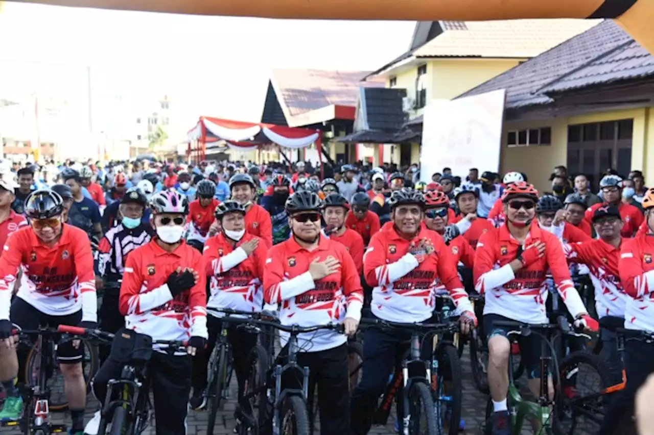 Danlantamal XII Gowes Bersama Forkopimda Kalbar