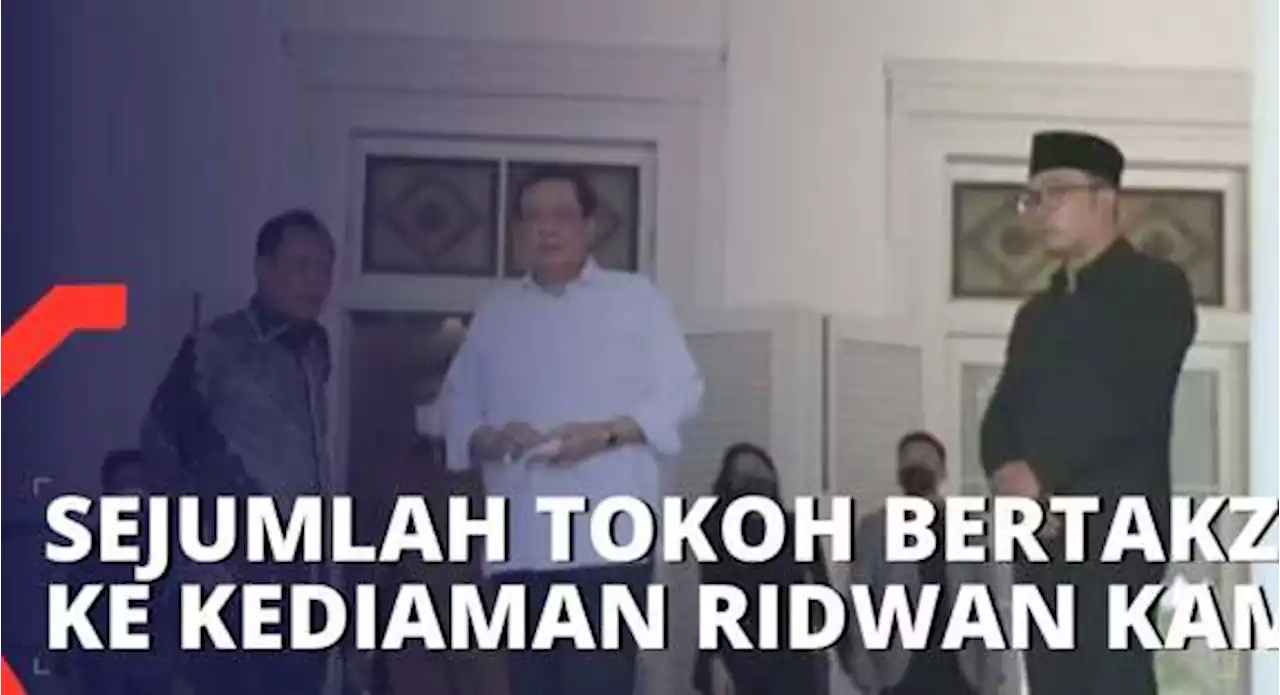 Eks Gubernur DKI Jakarta Sutiyoso dan Chairul Tanjung Takziah ke Kediaman Ridwan Kamil