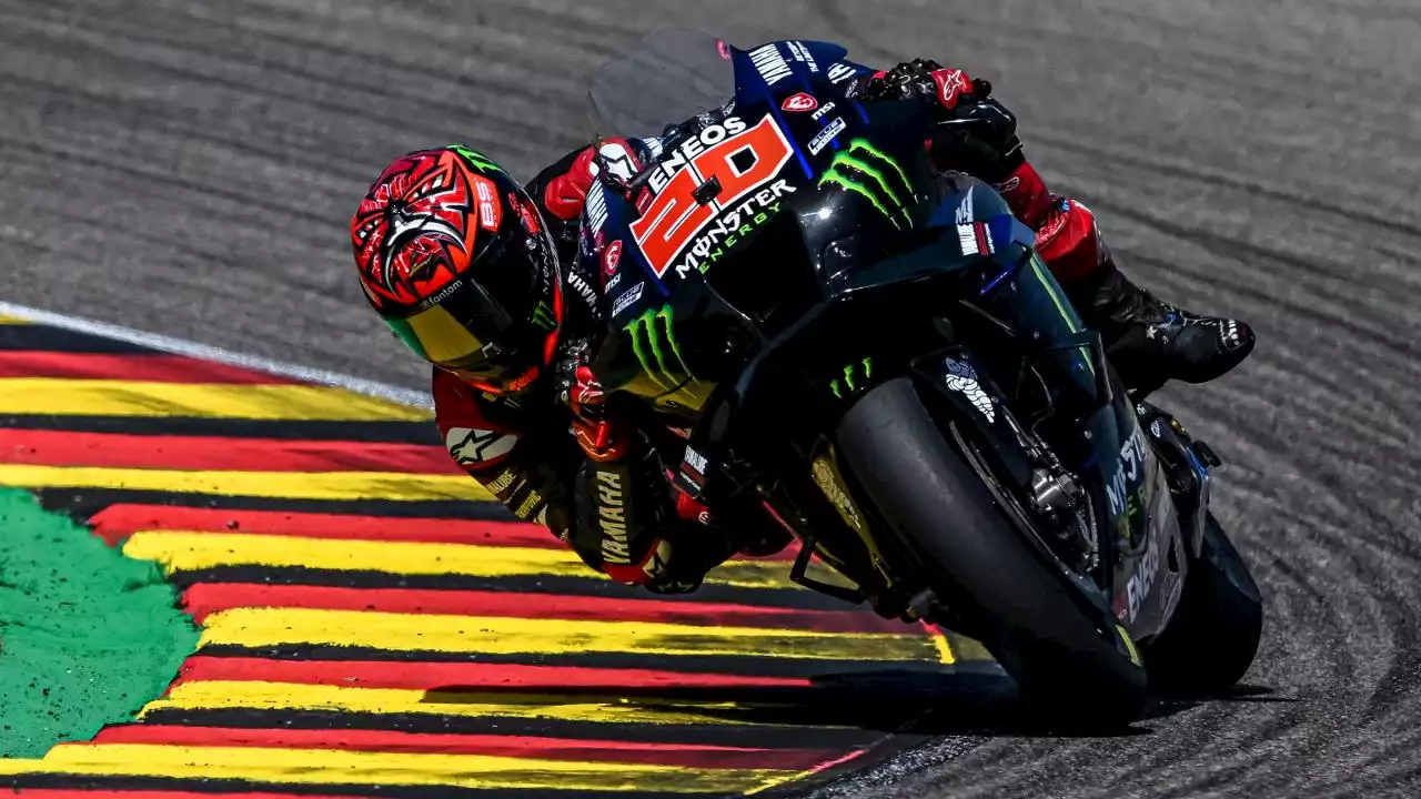 MotoGp in Germania: vince Quartararo, cade Bagnaia