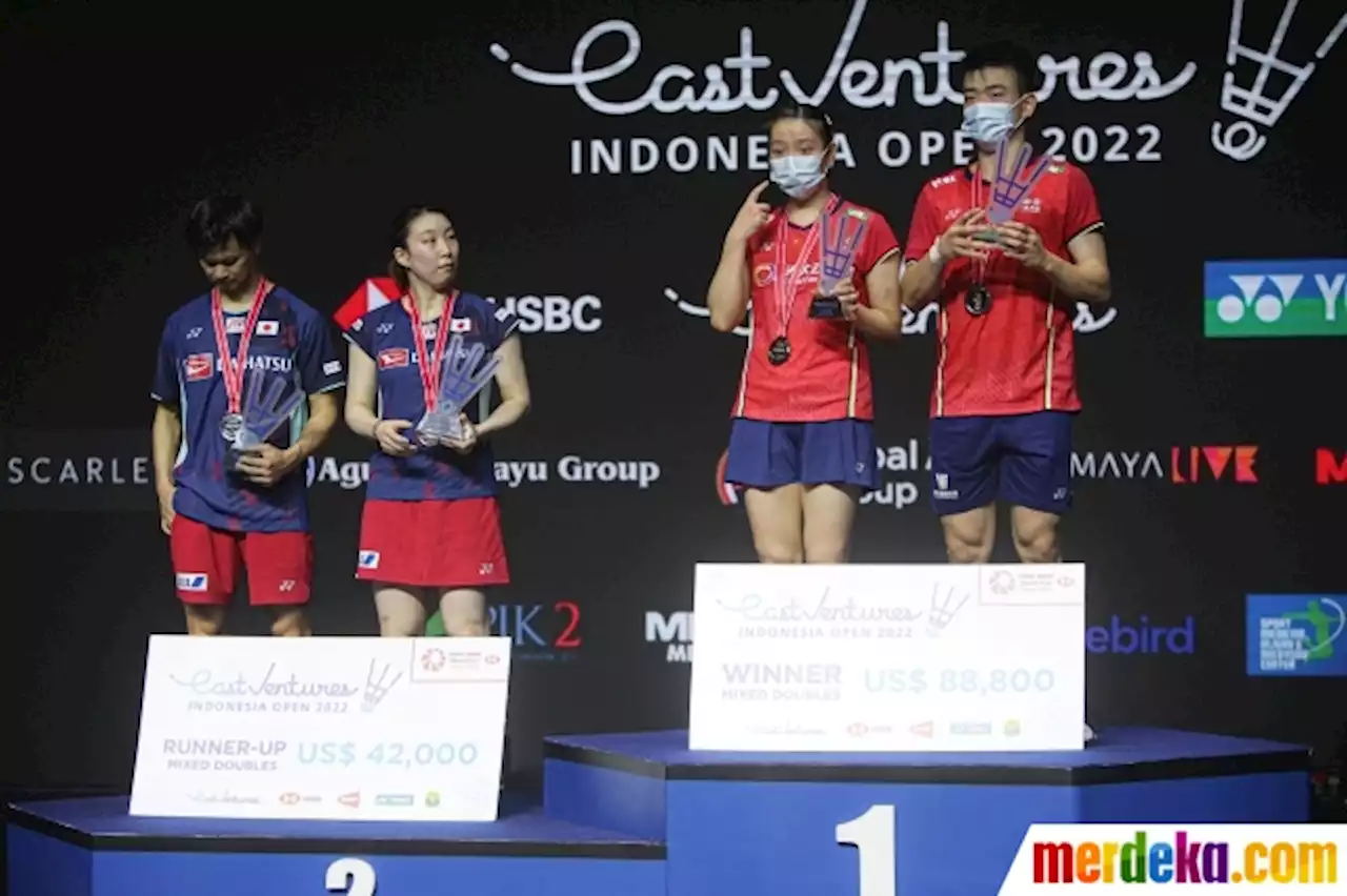 Foto : Kalahkan Jepang, Ganda Campuran China Juara Indonesia Open 2022 | merdeka.com