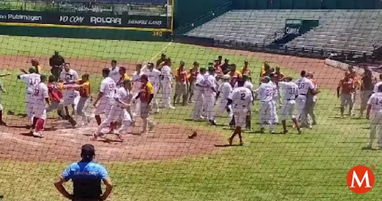 México y Venezuela protagonizan pelea en Panamericano de beisbol